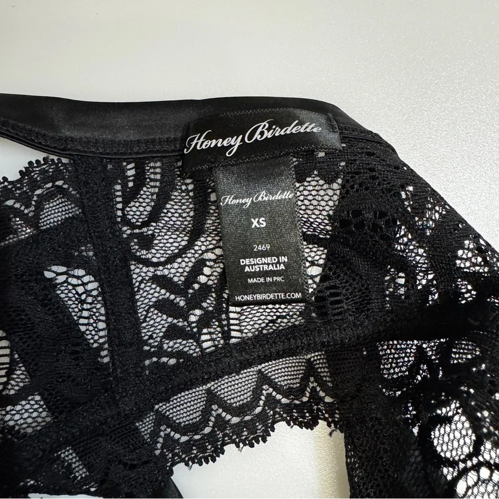 Honey Birdette Savannah black brief XS - Picture 5 of 7